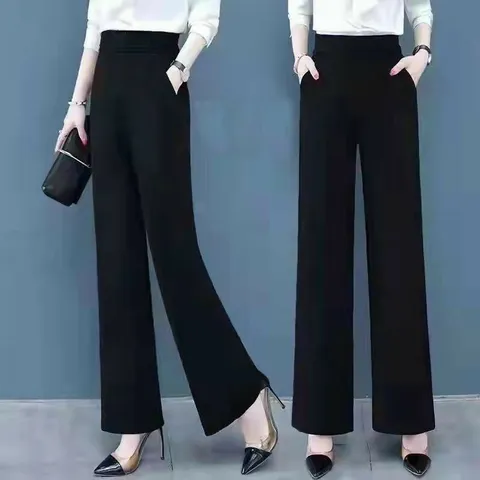 Quần Nữ Ống Rộng lưng có hoạ tiết đẹp Co Giãn 4 Chiều Phong Cách Thời Trang Siêu Đẹp Hình thật sản phẩm Giá 200k