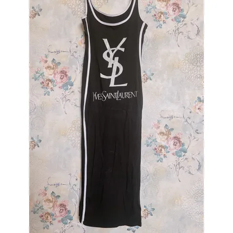Đầm maxi viền sọc Chất liệu thun cotton co giãn 4 chiều Hàng có sẵn giao ngay Màu đen Đính kèm hình chụp thật