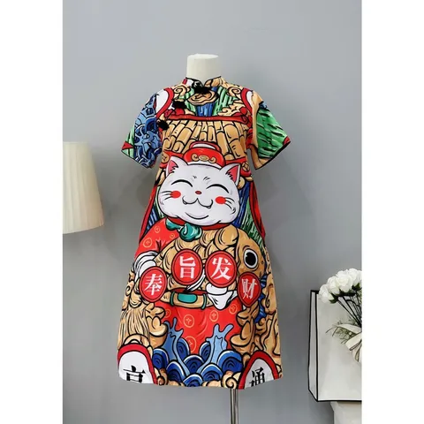 đầm hoạ tiết có kèm thêm ảnh chụp thật tone màu diện vô cùng thoải mái tự tin  diện đi làm đi chơi, tiệc tùng , du lịch,