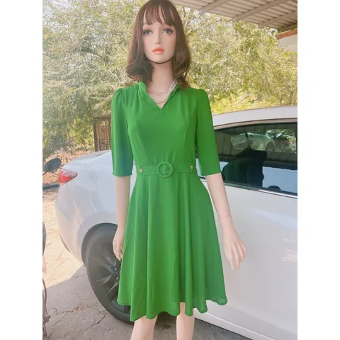 Đầm voan 2 lớp Hàng xịn cao cấp Giá 299k Hàng có sẵn giao ngay Dây kéo phía sau Có thể mặc đi làm hay đi chơi ….