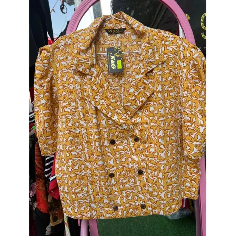 Áo cổ vest Chất liệu mango đẹp Giá 160k
