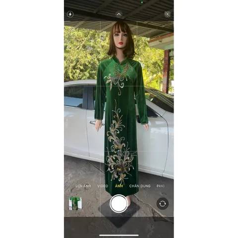 Áo dài đính kết siêu đẹp Hàng đính kết siêu đẹp, bling bling, siêu sang Gia 399k/ áo dài ( quần giá 90k/ quần ) 2XL