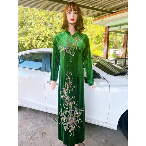 Áo dài đính kết siêu đẹp Hàng đính kết siêu đẹp, bling bling, siêu sang Gia 399k/ áo dài ( quần giá 90k/ quần ) 2XL