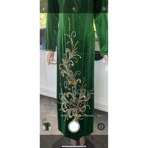 Áo dài đính kết siêu đẹp Hàng đính kết siêu đẹp, bling bling, siêu sang Gia 399k/ áo dài ( quần giá 90k/ quần ) 2XL