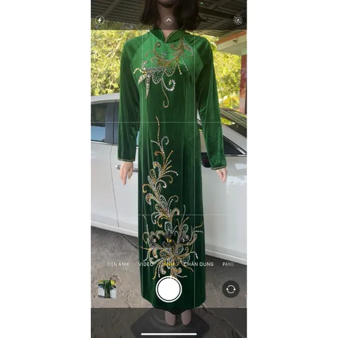 Áo dài đính kết siêu đẹp Hàng đính kết siêu đẹp, bling bling, siêu sang Gia 399k/ áo dài ( quần giá 90k/ quần ) 2XL