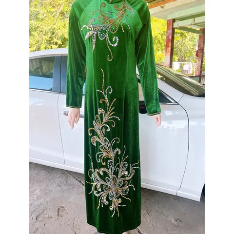 Áo dài đính kết siêu đẹp Hàng đính kết siêu đẹp, bling bling, siêu sang Gia 399k/ áo dài ( quần giá 90k/ quần ) 2XL