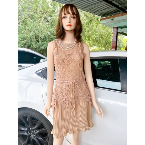 📍📍Mẫu ĐẦM REN CHÂN DẬP LI có SẴN siêu xinh lung linh , đẹp thì tung hoa cho em ấy nhé , màu nude siêu xinh
