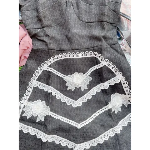 Đầm  dạ tweed thiết kế sang chảnh đáng yêu quý cô thanh lịch Hình thật shop chụp Giá 290k Hàng có sẵn giao ngay