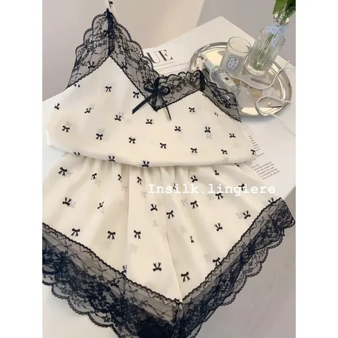 Về toàn màu HOT Nha hn sz  M L hàng QC BỘ NGỦ LỤA 2 DÂY QCCC Chuẩn chất lụa QC siêu đẹp nhaaa