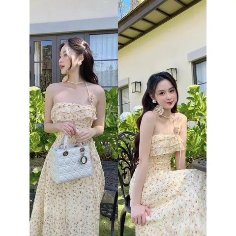 Đầm hoa thêu đẹp Giá 290k Hàng có sẵn giao ngay Hàng đường may đẹp, kỹ, đúng mô tả.