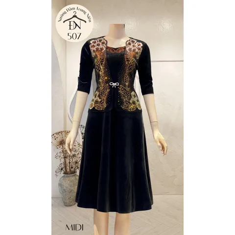 M507 Nhung vét đính đá cao cấp  Giá 380k  free size 70kg Hàng có sẵn giao ngay Hàng đường may đẹp, kỹ, đúng mô tả