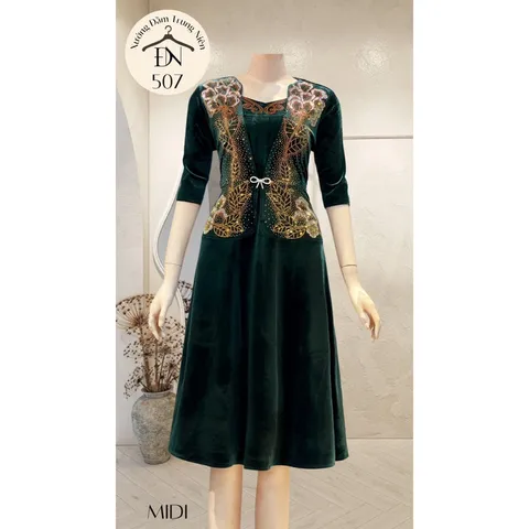 M507 Nhung vét đính đá cao cấp  Giá 380k  free size 70kg Hàng có sẵn giao ngay Hàng đường may đẹp, kỹ, đúng mô tả