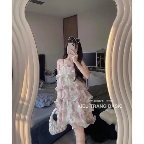 Đầm suông hoa tầng Trong trẻo xinh xẻo nhẹ nhàng trong 1 chiếc voáy nàng thơ 🎶🎶 Form xinh khỏi bàn nha  Ko kén dáng