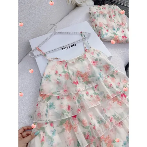 Đầm suông hoa tầng Trong trẻo xinh xẻo nhẹ nhàng trong 1 chiếc voáy nàng thơ 🎶🎶 Form xinh khỏi bàn nha  Ko kén dáng