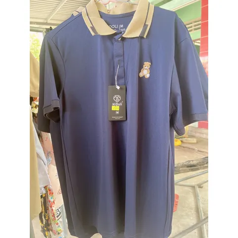 Áo Polo Nam Cổ Bẻ Tedear, Áo Thun Nam Vải Cá Sấu Cotton Cao Cấp Với màu đen, xanh đen và màu kem Giá 190k