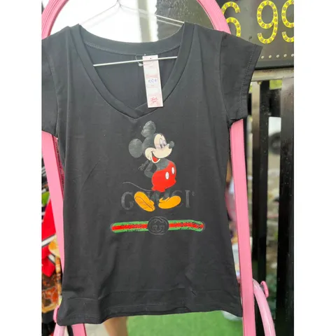 ÁO THUN TAY NGẮN CỔ TRÒN  CHUỘT MICKEY IN HÌNH  Giá 100k Hàng có sẵn giao ngay