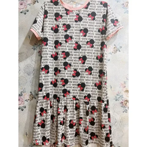 Đầm họa tiết siêu xinh, màu sắc dễ thương Chất cotton hữu cơ mát lịm siêu mềm Giá 190k Hàng có sẵn giao ngay