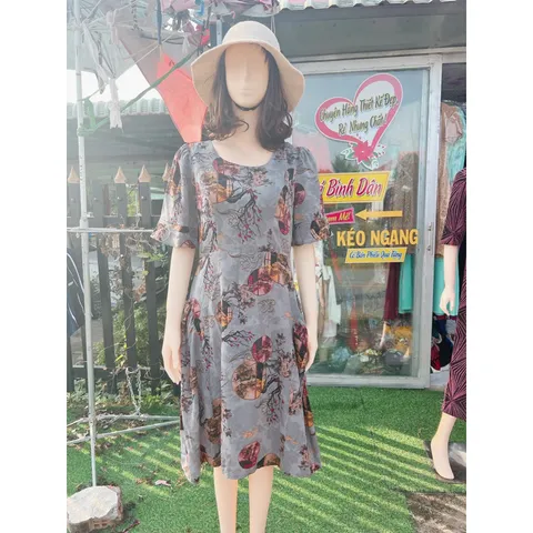 Đầm Nữ Trẻ Trung Thiết Kế Trang Nhã Thanh Lịch Sang Trọng Đi Tiệc Cao Cấp Cho Bà Cho Mẹ Giá 290k Hàng có sẵn giao ngay
