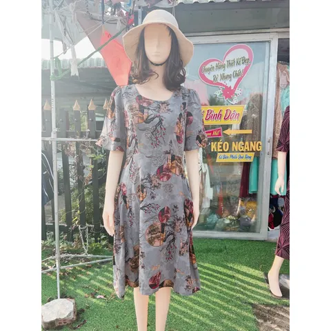 Đầm Nữ Trẻ Trung Thiết Kế Trang Nhã Thanh Lịch Sang Trọng Đi Tiệc Cao Cấp Cho Bà Cho Mẹ Giá 290k Hàng có sẵn giao ngay
