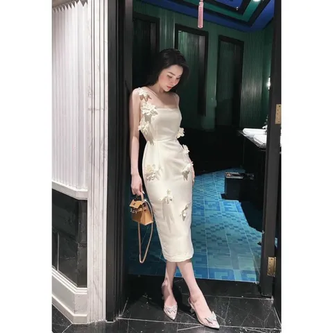 Váy chất liệu Tafta dáng bút chì , siêu tôn dáng sang chảnh Váy dạ hội chất Tafta sang chảnh , tiểu thư Giá 350k