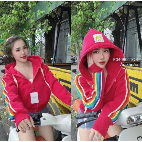 Áo khoác siêu đẹp Ảnh shop tự chụp  •Tên sản phẩm : áo khoác nỉ phối dây  •Chất vải : nỉ dệt dày dặn  •Áo dày