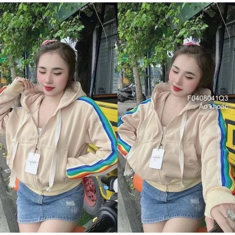 Áo khoác siêu đẹp Ảnh shop tự chụp  •Tên sản phẩm : áo khoác nỉ phối dây  •Chất vải : nỉ dệt dày dặn  •Áo dày