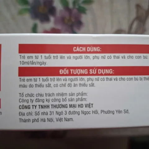 Ống Bổ Sung Sắt FERLA FOLIC FAMILY  - Hộp 20 ống 10ml