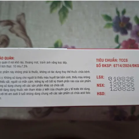 Ống Bổ Sung Sắt FERLA FOLIC FAMILY  - Hộp 20 ống 10ml