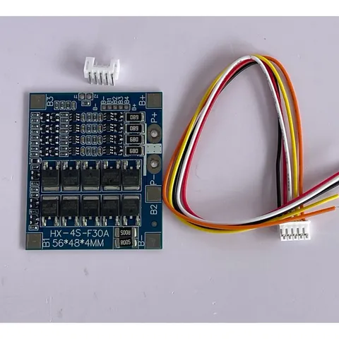 Mạch BMS LiFePO4 4S 12.8V 30A Có Cân Bằng, Bảo Vệ Pin Sắt 3.2V 32650 32700 32140 (04)