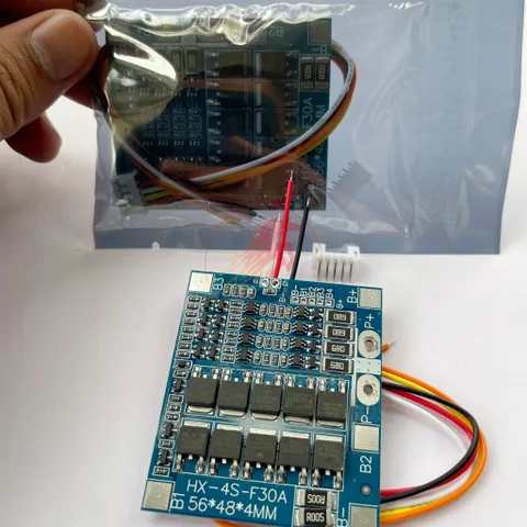 Mạch BMS LiFePO4 4S 12.8V 30A Có Cân Bằng, Bảo Vệ Pin Sắt 3.2V 32650 32700 32140 (04)