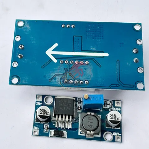 Mạch nguồn giảm áp, hạ áp LM2596 có led hiển thị, Vào 4-35VDC Ra 1-30VDC (14)