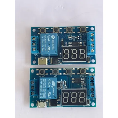 Dc 6-30V Hỗ Trợ Micro USB 5V Màn Hình LED Tự Động Hóa Chu Kỳ Trễ Hẹn Giờ, Điều Khiển Tắt Công Tắc (09)