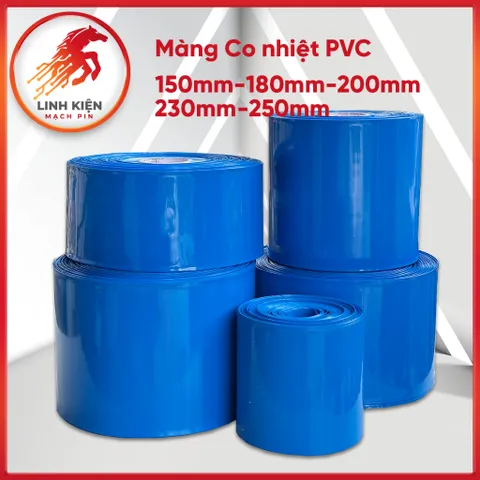 Ống Co Nhiệt PVC Bọc Pin Lithium – Cách Điện Chống Sốc, Khổ 150–350mm, Dài 1 Mét