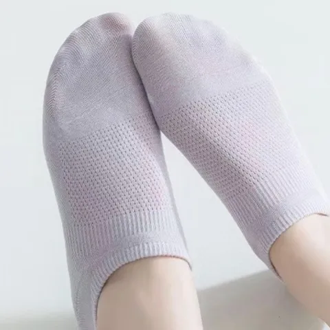 TVNT01 - Tất vớ nữ ngắn cotton nguyên chất thoáng khí kiểu dáng basic