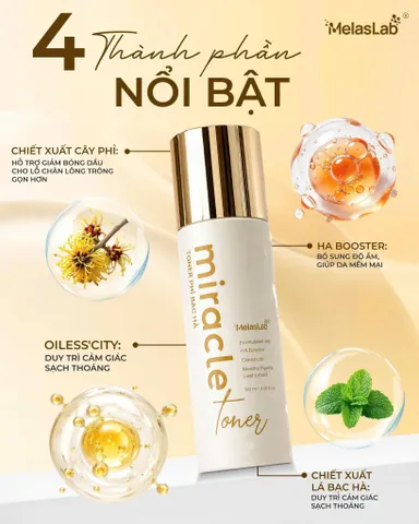 Miracle Toner Phỉ Bạc Hà Melaslab