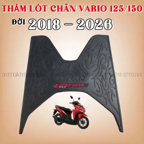 Thảm Lót Chân Xe Vario 125 / 150 (2018 – 2026) hàng dày cao su, thảm Lót Sàn Xe Vario dày nặng bền