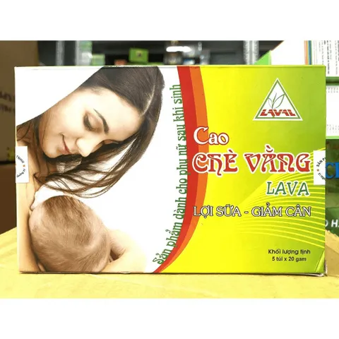 cao chè vằng lợi sữa giảm cân dành cho phụ nữ sau sinh gói min tui