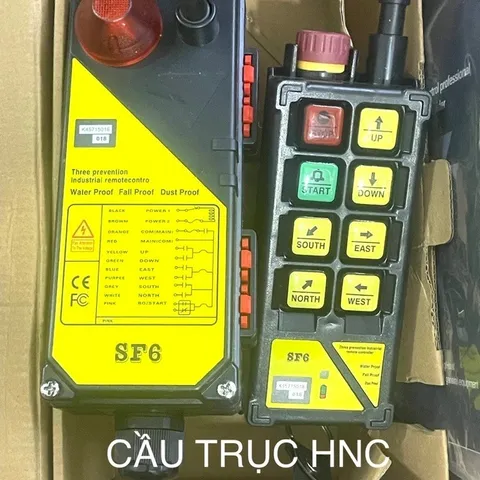 ✅Điều khiển từ xa cẩu trục 500 mét, SF6, loại 6 kênh điều khiển 36V, 48V, 110V, 220V, 380V, 500m
