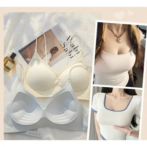 Áo Bra su đúc không gọng dây mảnh đa năng mặc 3 kiểu, mềm mịn & thoáng khí