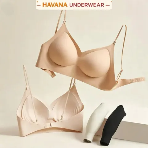 Áo Bra su đúc không gọng dây mảnh đa năng mặc 3 kiểu, mềm mịn & thoáng khí