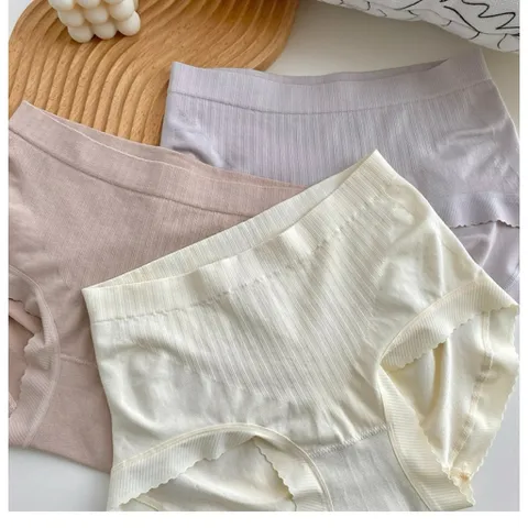 Quần lót nữ kháng khuẩn không đường may và thoáng khí, đáy quần làm bằng cotton nguyên chất thân thiện với làn da