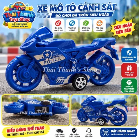Đồ chơi nhựa xe cảnh sát chạy trớn an toàn cho trẻ em