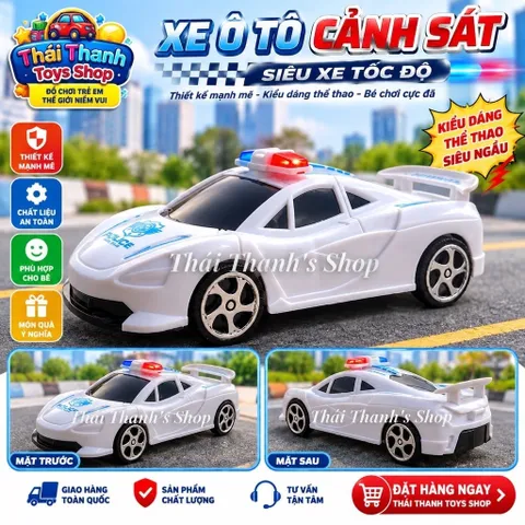 Đồ chơi nhựa xe cảnh sát chạy trớn an toàn cho trẻ em