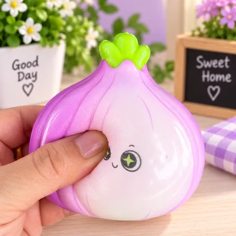 Squishy Củ Hành Tím siêu mềm siêu tăng chậm siêu đáng yêu