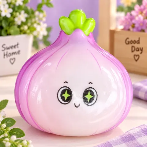 Squishy Củ Hành Tím siêu mềm siêu tăng chậm siêu đáng yêu