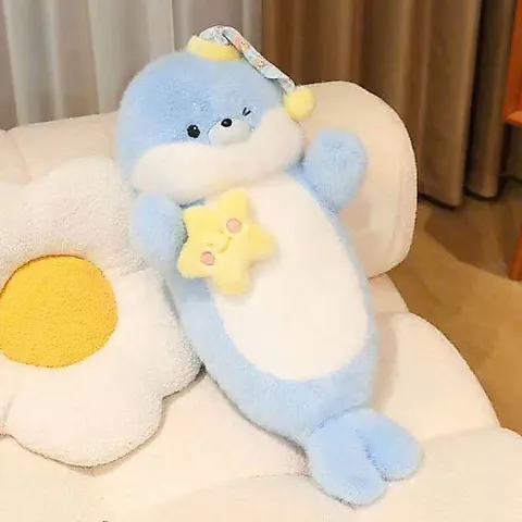Thú nhồi bông hình rái cá size lớn 60cm lông mềm mịn siêu yêu
