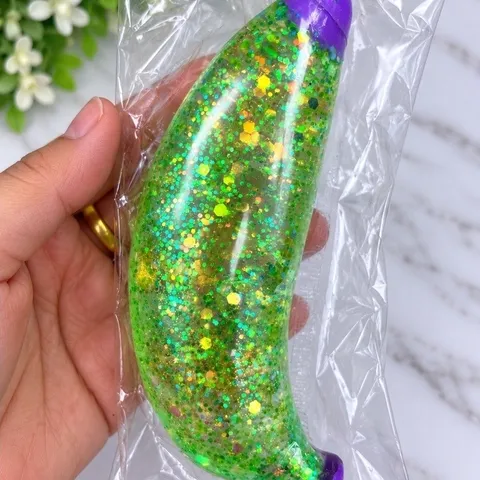Squishy bóp mềm đàn hồi tăng chậm hình Quả Chuối siêu đáng yêu