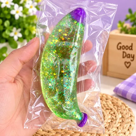 Squishy bóp mềm đàn hồi tăng chậm hình Quả Chuối siêu đáng yêu