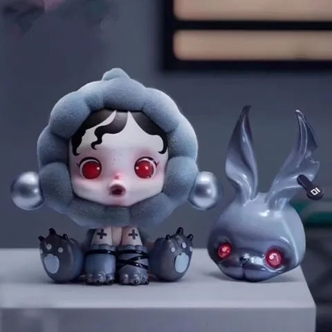 Skull Panda mô hình chính hãng của Pop Mart-Hàng đã bóc hộp- không hộp