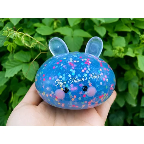 Squishy bóp mềm tai thỏ 10cm-Đồ chơi nhựa giảm stress hiệu quả